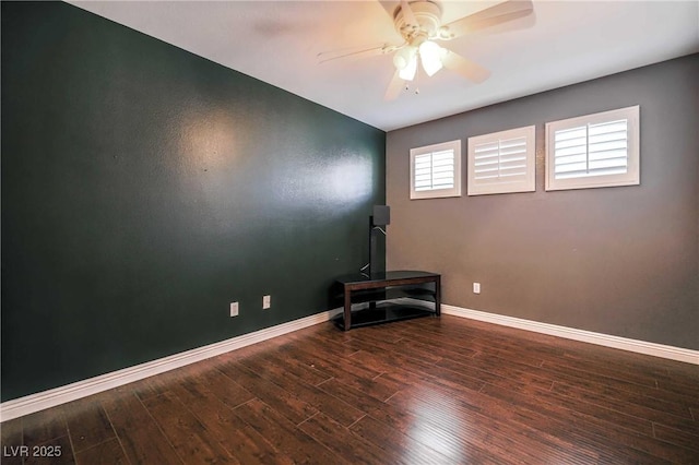 4130 Neighborly Ct, North Las Vegas, NV 89032 - unfurnished room with wood finished floors and ceiling fan