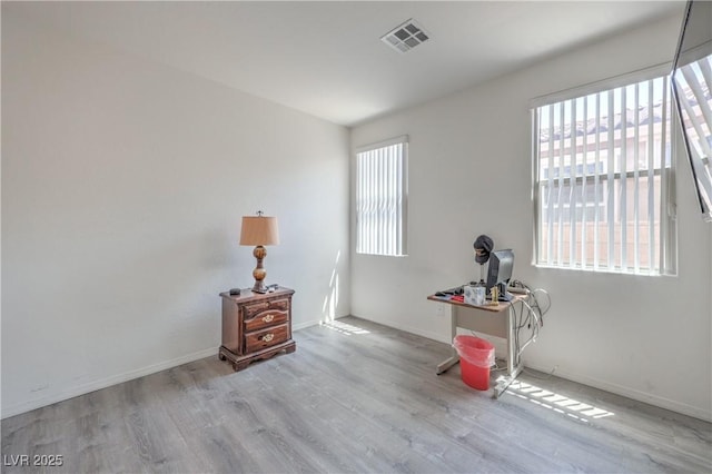 3813 Jasmine Heights Ave, North Las Vegas, NV 89081 - misc room featuring wood finished floors and an office area
