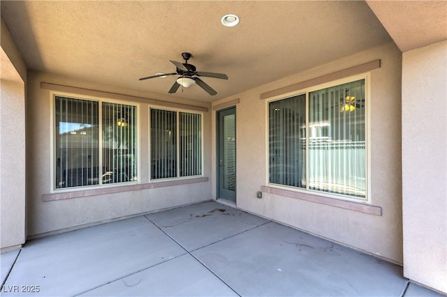 3813 Jasmine Heights Ave, North Las Vegas, NV 89081 - view of patio / terrace featuring a ceiling fan