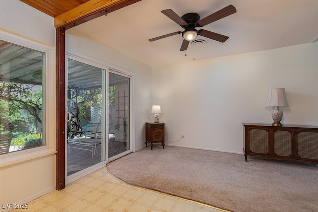 2157 Mccoig Ave, Las Vegas, NV 89119 - unfurnished room with a ceiling fan and tile patterned floors