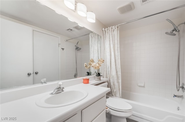 7048 Harbor View Dr, Las Vegas, NV 89119 - full bathroom with vanity and shower / bath combination with curtain