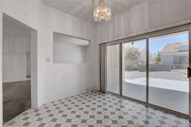 10724 Windledge Ave, Las Vegas, NV 89134 - empty room with a chandelier