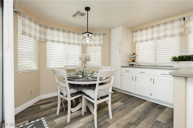 4813 W Virginia Falls Ln, Las Vegas, NV 89130 - dining room featuring dark wood-type flooring and healthy amount of natural light