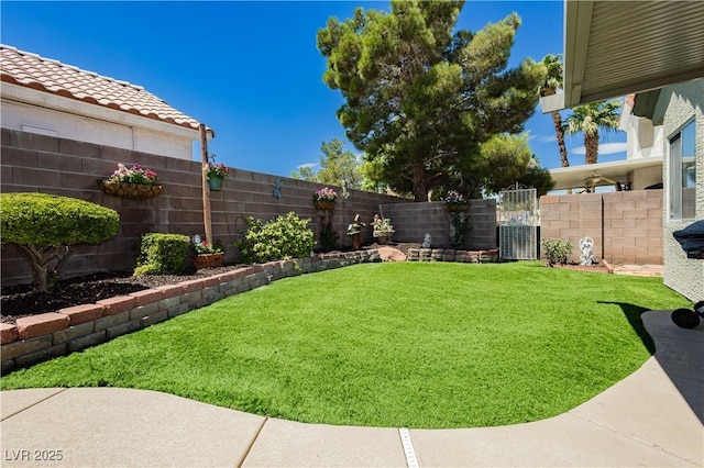 4813 W Virginia Falls Ln, Las Vegas, NV 89130 - fenced backyard featuring a gate