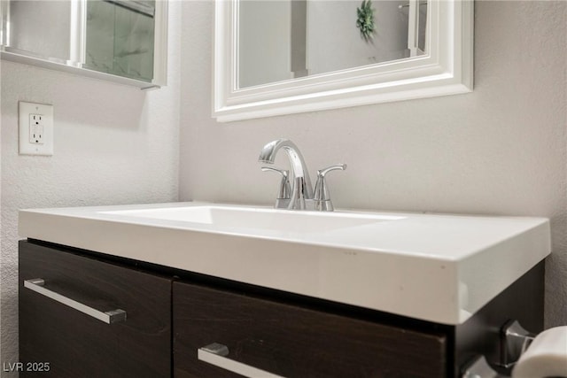 6552 Sweetzer Way, Las Vegas, NV 89108 - bathroom with vanity and a textured wall