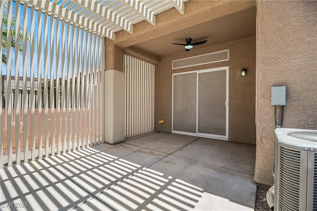 2118 High Mesa Dr, Henderson, NV 89012 - view of patio / terrace featuring a pergola and ceiling fan