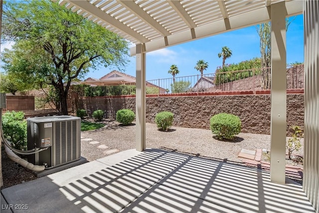 2118 High Mesa Dr, Henderson, NV 89012 - fenced backyard featuring a patio area and a pergola