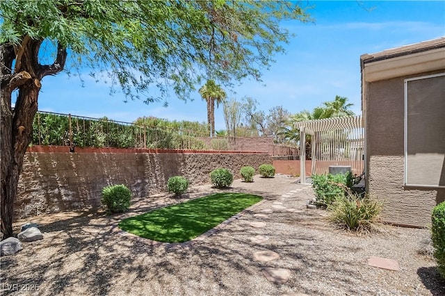2118 High Mesa Dr, Henderson, NV 89012 - fenced backyard with a pergola and a patio area
