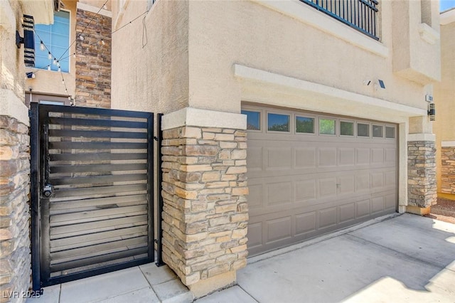 7024 Geese Gathering St, North Las Vegas, NV 89084 - garage with a gate