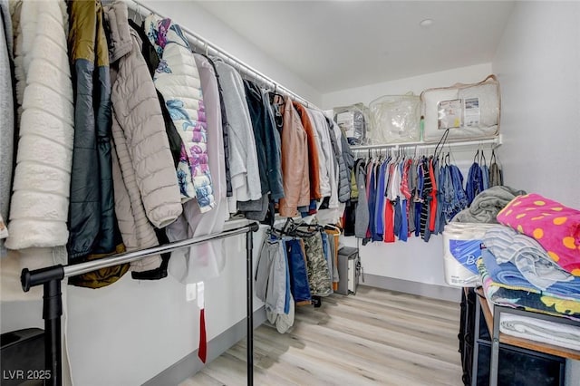 7024 Geese Gathering St, North Las Vegas, NV 89084 - spacious closet with wood finished floors