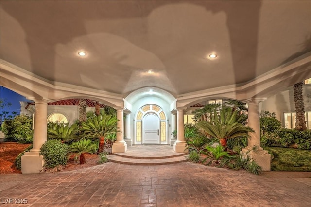 8021 Obannon Dr, Las Vegas, NV 89117 - entrance to property with stucco siding