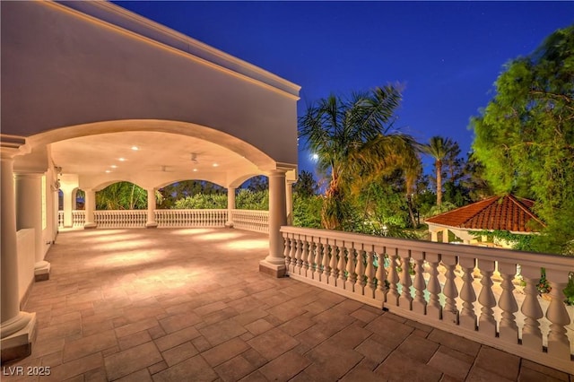 8021 Obannon Dr, Las Vegas, NV 89117 - view of patio at twilight