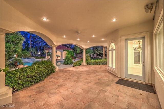 8021 Obannon Dr, Las Vegas, NV 89117 - view of patio / terrace with a ceiling fan