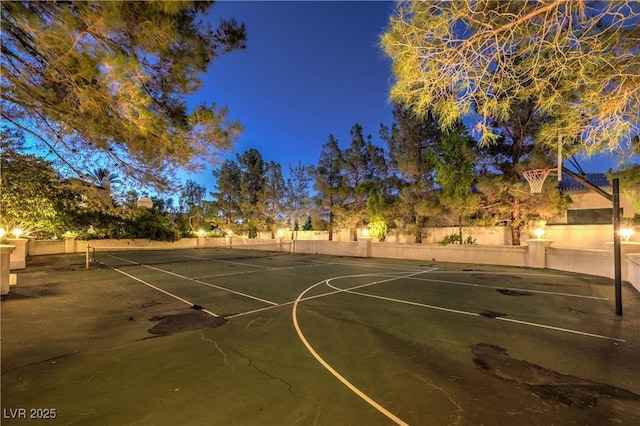 8021 Obannon Dr, Las Vegas, NV 89117 - view of basketball court with a tennis court