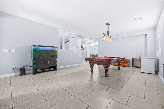 1141 Brent Park Ct, Henderson, NV 89002 - game room with billiards table and tile patterned flooring