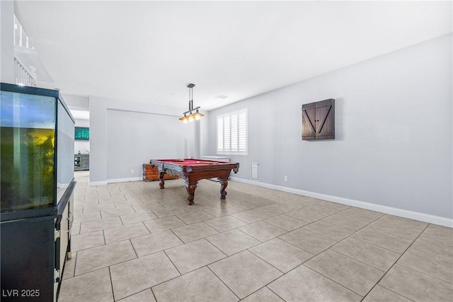 1141 Brent Park Ct, Henderson, NV 89002 - playroom with light tile patterned floors and billiards table