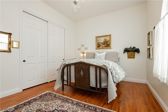 7209 Millerbird St, North Las Vegas, NV 89084 - bedroom featuring wood finished floors and a closet