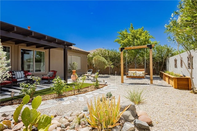 7209 Millerbird St, North Las Vegas, NV 89084 - view of yard with a patio area and outdoor lounge area