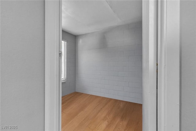 1037 Westminster Ave, Las Vegas, NV 89119 - empty room featuring light wood finished floors and concrete block wall