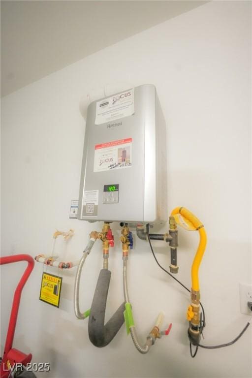 4182 Solace St, Las Vegas, NV 89135 - utility room with tankless water heater