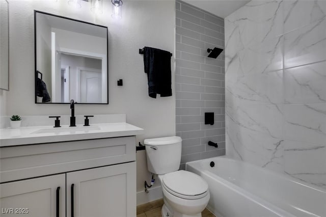 1844 Grand Prairie Ave, North Las Vegas, NV 89032 - full bathroom featuring vanity and tub / shower combination