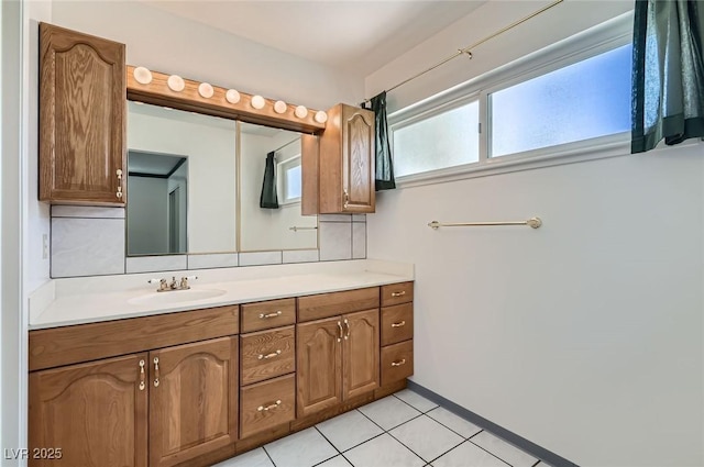 7704 Peacock Ave, Las Vegas, NV 89145 - bathroom featuring vanity and tile patterned flooring