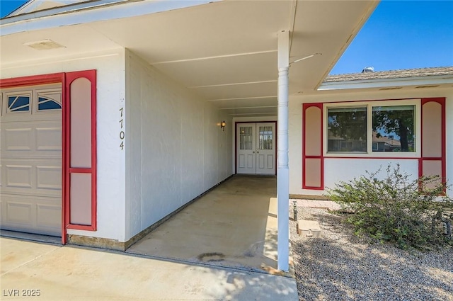 7704 Peacock Ave, Las Vegas, NV 89145 - property entrance with french doors