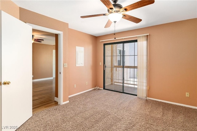 1948 Las Palmas Ln Unit 277, Laughlin, NV 89029 - carpeted empty room featuring a ceiling fan and baseboards