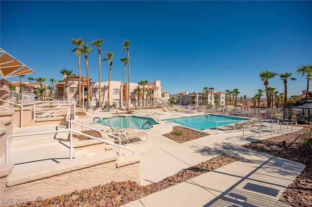 1948 Las Palmas Ln Unit 277, Laughlin, NV 89029 - community pool featuring a residential view and a patio
