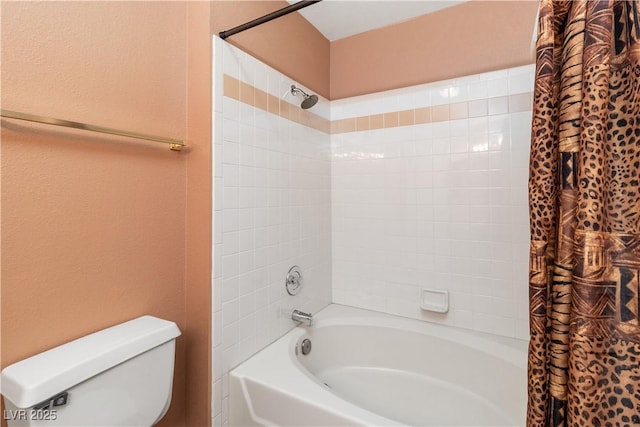 1948 Las Palmas Ln Unit 277, Laughlin, NV 89029 - full bathroom with shower / bath combo with shower curtain and a textured wall