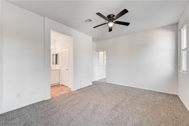 10612 Primrose Arbor Ave, Las Vegas, NV 89144 - spare room with light carpet and ceiling fan