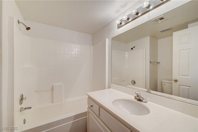 10612 Primrose Arbor Ave, Las Vegas, NV 89144 - full bath with washtub / shower combination, vanity, and a textured ceiling