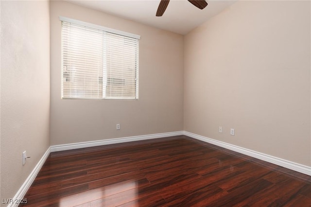 757 Roddenberry Ave, Las Vegas, NV 89123 - unfurnished room featuring ceiling fan and dark wood finished floors