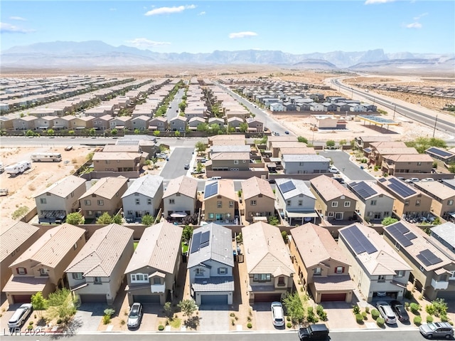 9237 Brayden Bay St, Las Vegas, NV 89178 - aerial view of residential area featuring mountains