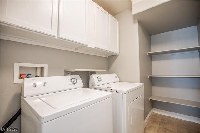 1155 Heavenly Harvest Pl Unit 3, Henderson, NV 89002 - laundry room with cabinet space, independent washer and dryer, and light tile patterned flooring
