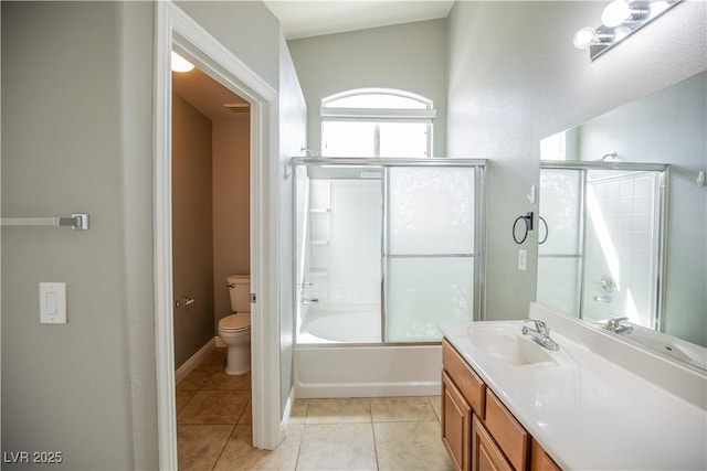 1155 Heavenly Harvest Pl Unit 3, Henderson, NV 89002 - full bath featuring vanity, tile patterned floors, and enclosed tub / shower combo