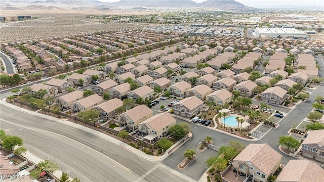 1155 Heavenly Harvest Pl Unit 3, Henderson, NV 89002 - aerial view of residential area featuring mountains and a pool