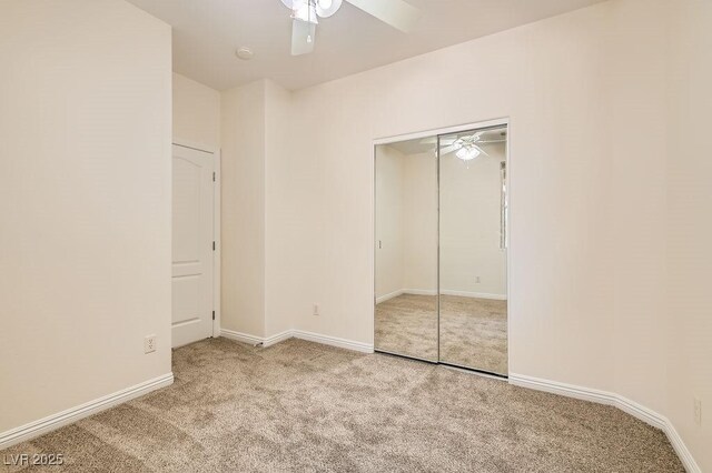 193 Lynbrook St, Henderson, NV 89012 - unfurnished bedroom with carpet floors, a closet, and ceiling fan