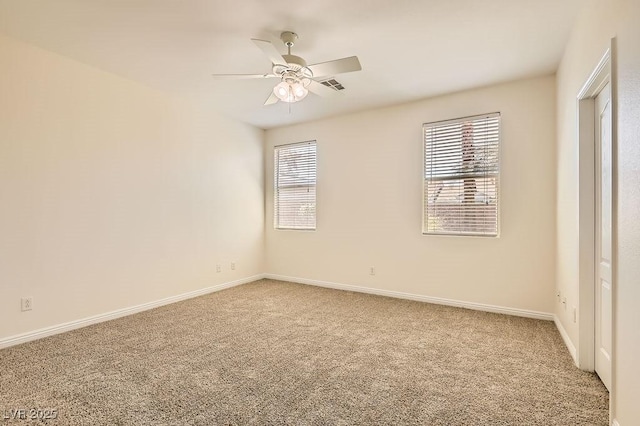 193 Lynbrook St, Henderson, NV 89012 - spare room featuring light colored carpet, healthy amount of natural light, and ceiling fan