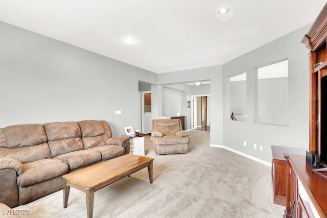 7816 Red Leaf Dr, Las Vegas, NV 89131 - living area featuring light colored carpet and recessed lighting