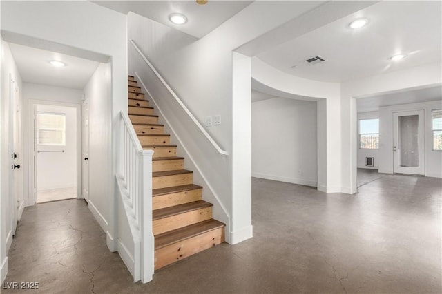 520 Ivy Spring St, Las Vegas, NV 89138 - stairs with concrete floors and recessed lighting