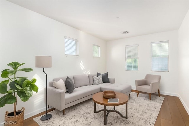520 Ivy Spring St, Las Vegas, NV 89138 - living room with healthy amount of natural light and wood finished floors