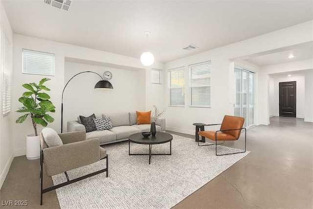 520 Ivy Spring St, Las Vegas, NV 89138 - living area with concrete floors and recessed lighting