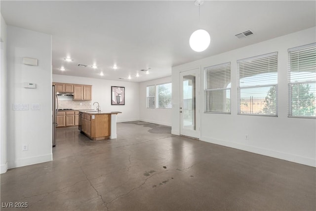 520 Ivy Spring St, Las Vegas, NV 89138 - unfurnished living room featuring a sink and concrete floors