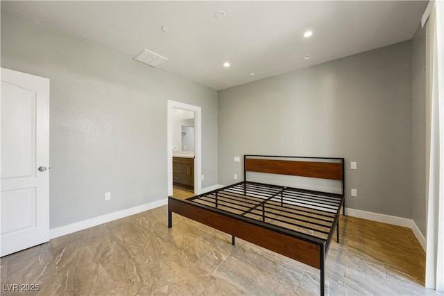 605 N Yale St, Las Vegas, NV 89107 - unfurnished bedroom with recessed lighting and connected bathroom