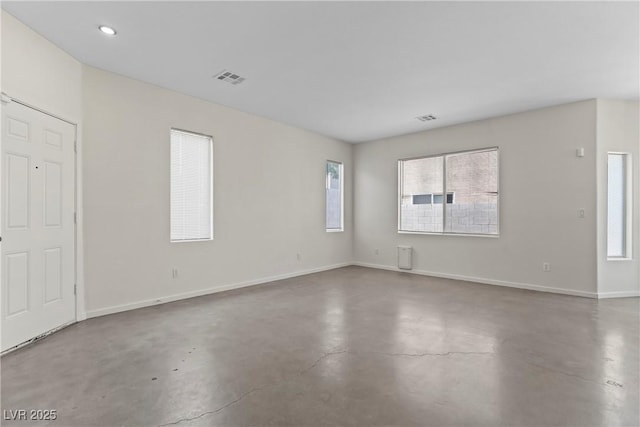 9420 Plover Falls Ave, Las Vegas, NV 89149 - unfurnished room with finished concrete floors and baseboards