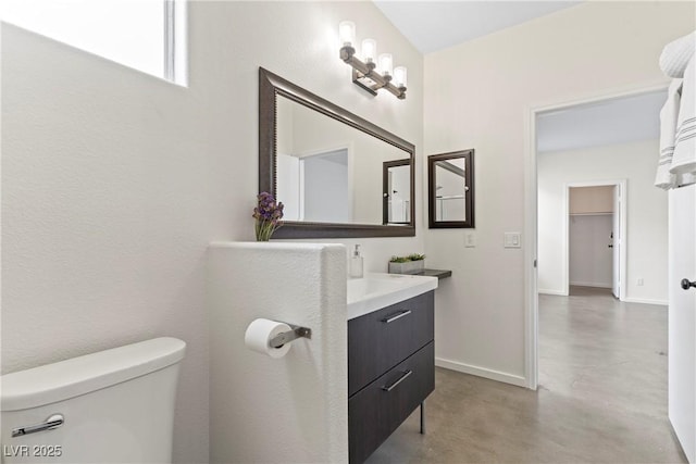 9420 Plover Falls Ave, Las Vegas, NV 89149 - bathroom with finished concrete flooring and vanity