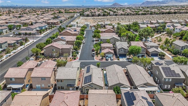 9420 Plover Falls Ave, Las Vegas, NV 89149 - aerial perspective of suburban area featuring mountains