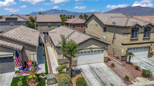 9420 Plover Falls Ave, Las Vegas, NV 89149 - aerial perspective of suburban area with a mountainous background