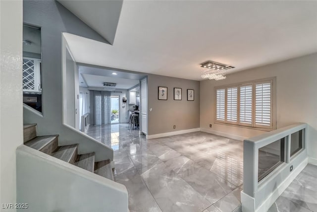 895 Beartooth Falls Ct, Henderson, NV 89052 - entryway featuring marble look tiles and stairs